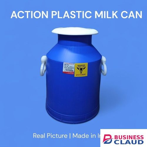 Action Plastic Milk Can – 7.5Litres dependable and hygienic solution for storing and transporting milk and other liquids. ideal for dairy farmers, milk vendors, collection centers, and household use.tight-fitting lid helps prevent spills and contamination