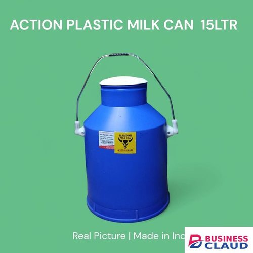 Action Plastic Milk Can – 15 Litres. ideal for dairy farmers, milk vendors, collection centers, and household use. dependable and hygienic solution for storing and transporting milk and other liquids tight-fitting lid helps prevent spills contamination