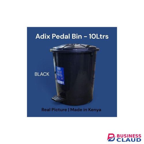 Adix Pedal Dust Bin 10Ltrs practical and hygienic waste disposal solution designed for everyday use. Suitable for kitchen, hospitals, restaurants, bathroom, bedroom, office and schools Hands-Free Pedal Operation Promotes hygiene and ease of use