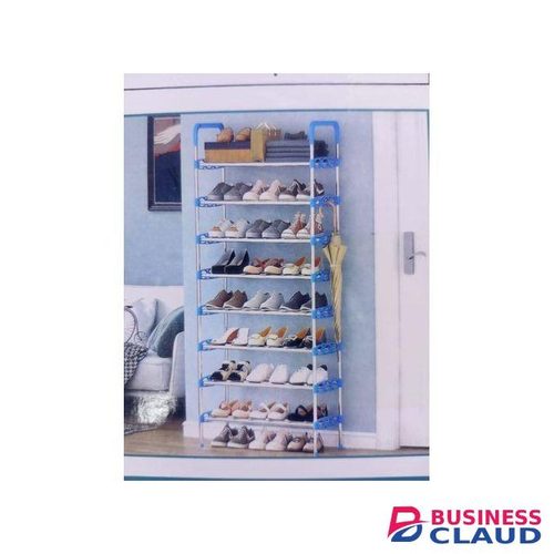 TC Portable shoe Rack holding 21 pairs - blue