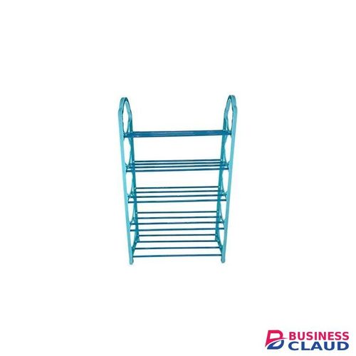 Blue 5 Layers Portable Simple Plastic Shoe Rack