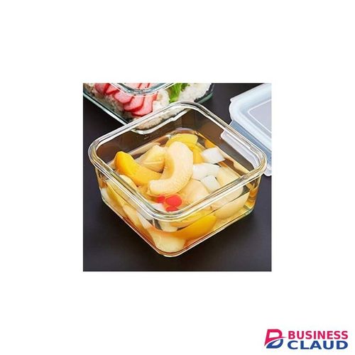 3Pc Borosilicate Glass Lunch Box Food Storage Containers