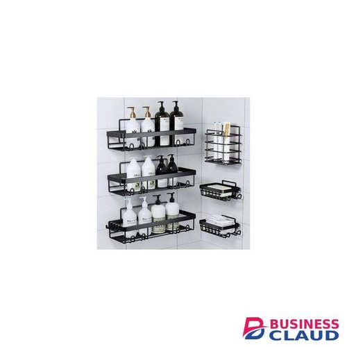 Bathroom Shower Caddy – Wall Mounted Storage Rack Organizer