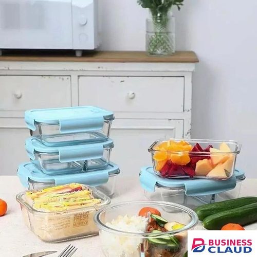 Borosilicate Glass Food Storage Containers with Lids -1040ml