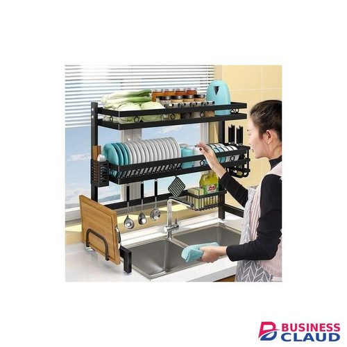 Heavy Gauge Double layer over the sink dish drainer rack