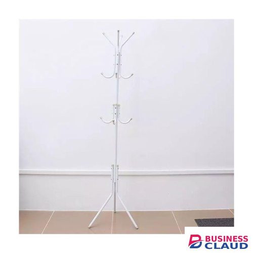 COAT/HAT/HANDBAG FLOOR STANDING HANGER - White