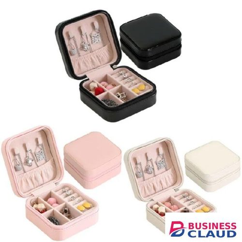 Jewelry Box Travel, Mini Jewelry Travel Case Portable Jewellery Storage Organizer Box for Rings Earrings Necklaces Women Girls