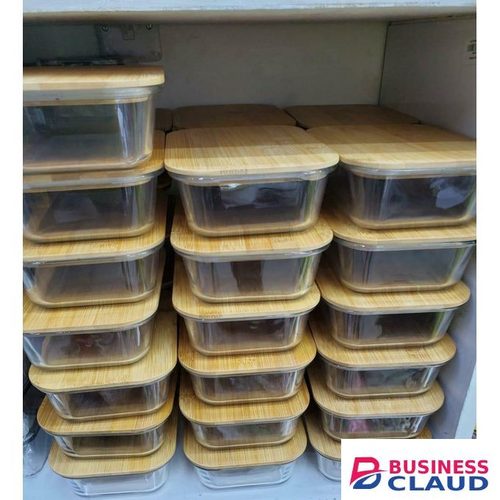 3-Piece Glass Bamboo Snack Box Set – Eco-Friendly Airtight Storage Containers with Natural Bamboo Lids for Snacks, Leftovers & Meal Prep