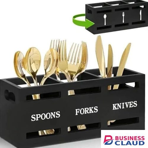 Wooden Cutlery Holder