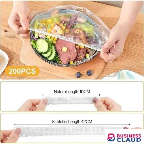 100PCS Disposable Fruit Food Stretch Leftovers Fresh keeping covers
