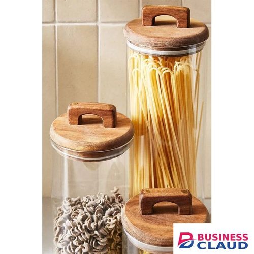 Glass Storage Jars With Lid Handles
