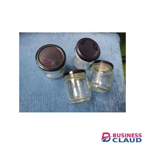 Kitchen Utensil 5 Pack 250ML Mason Jars Glass Canning Jars with Airtight Lids, Glass Storage Containers for Overnight Oats, Jam, Jelly, Honey, Beans, Spice