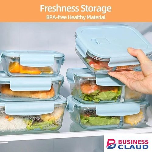 Borosilicate Glass Food Storage Containers with Lid