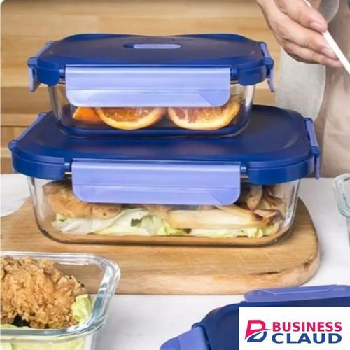 Luminarc 1040ml Rectangle Putina Pure Glass Food storage Container -
