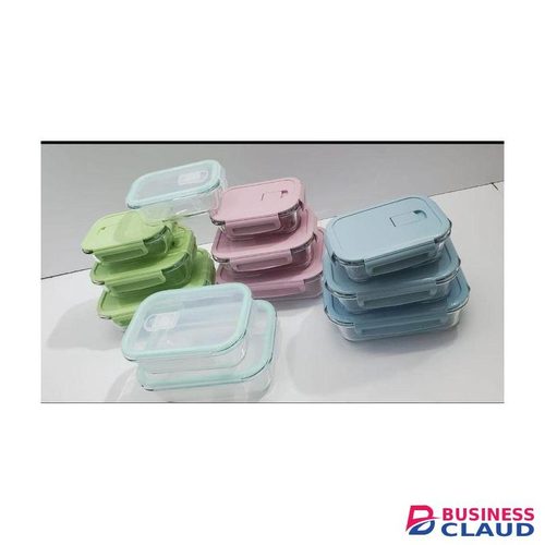 Glass Snack box with bag glass tins