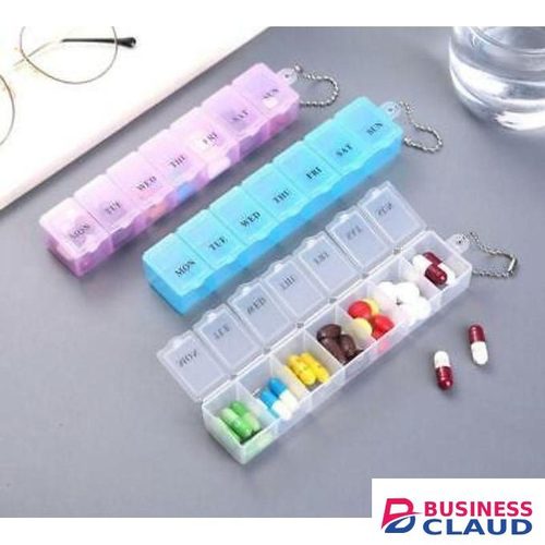 7 Days Weekly Tablet Pill Organizer Boxes Medicine Storage Case