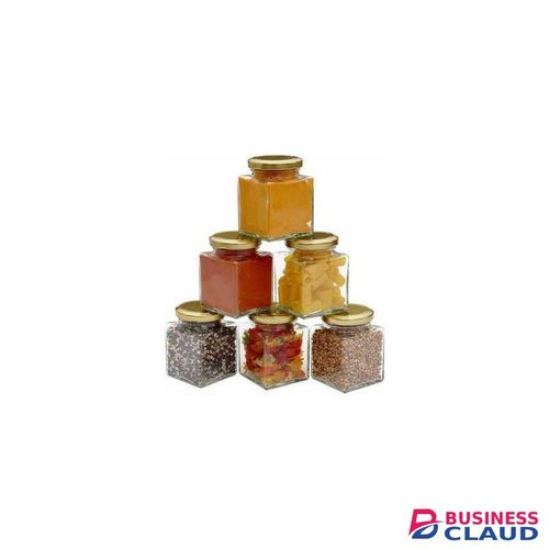 5 PiecesGlass Jar-250ml With Golden Lids