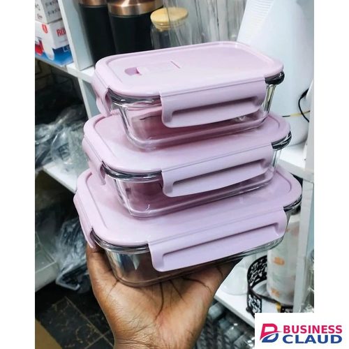 3pc high borosilicate food containers. Plus insulated lunch bag