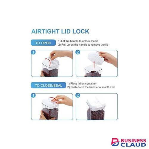 7pcs acrylic airtight food storage containers