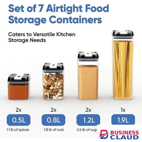 Acrylic 7pcs Set Food Storage Containers