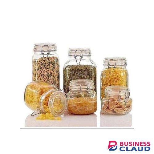 Bon Appetit ERGONOMIC MULTIFUCTIONAL GLASS JARS WITH CLIP LIDS
