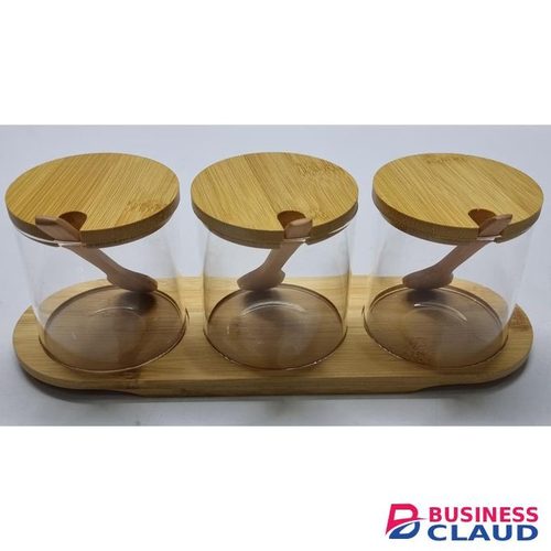 High Quality 3 in 1 Glass Sugar Set