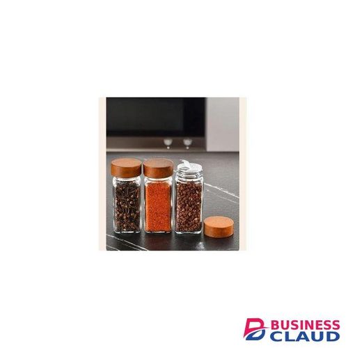 4Pcs Glass Spice Bottles With Bamboo Lids Glass Jars With Free Spice Labels Stickers Spice Jars Seasoning Storage Bottles For Spice Rack, Cabinet, Drawer