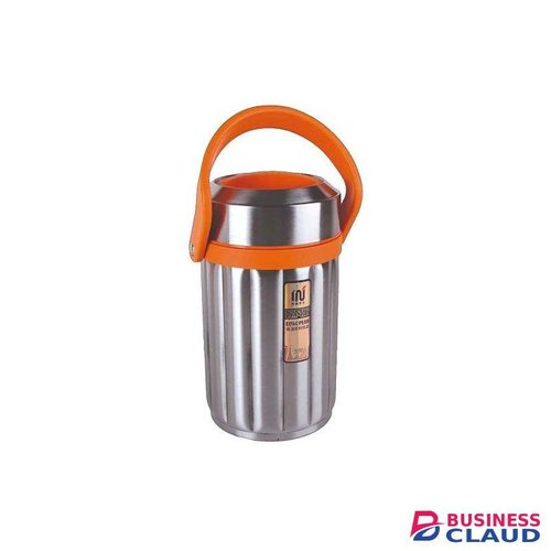 Rashnik RN-3402 Silver Stainless Steel Double Layer Food Flask 2.3L