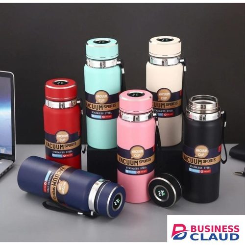 Tumbler Flask Led Digital temperature Display Stainless Steel Vacuum Thermal Flask Portable Insulated Thermos Flask