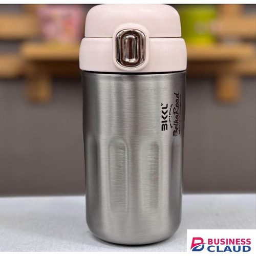 Stainless Steel Insulated Coffee Cup/ Thermo Mug / Travel Mug / Thermal Bottle With Straw -450mls