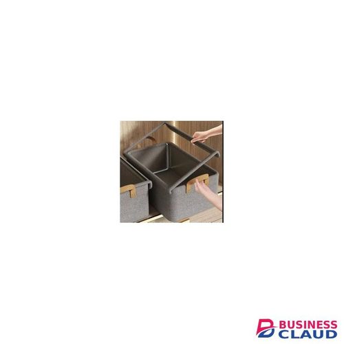Collapsible Fabric Storage Organizer Box with Transparent Cover