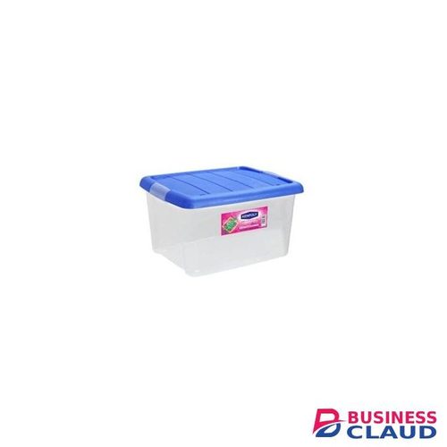 Kenpoly 18L Storage Box No. 1 – Heavy Duty Plastic Container with Secure Lid – Multipurpose Home & Office Organizer