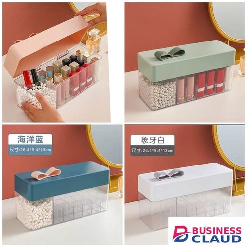 Transparent Lipstick Storage Box Makeup Organizer
