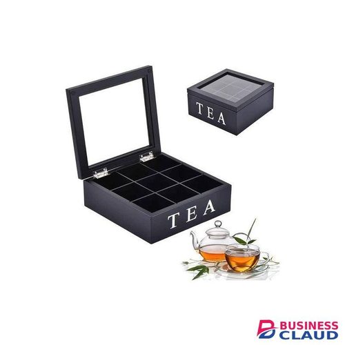 9 grid tea bags organizer box