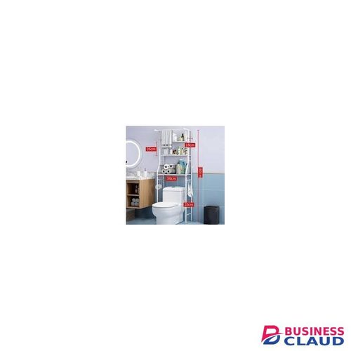 Over the Toilet Storage Rack Multi Shelf Bathroom Organizer with Hooks & Holders