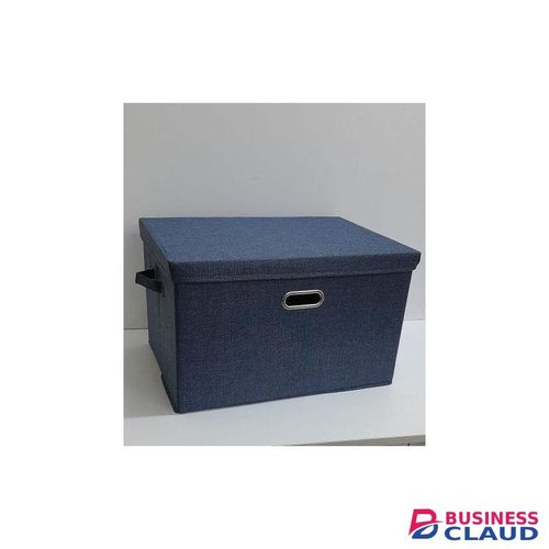 Foldable Storage box with lid available in cream and grey