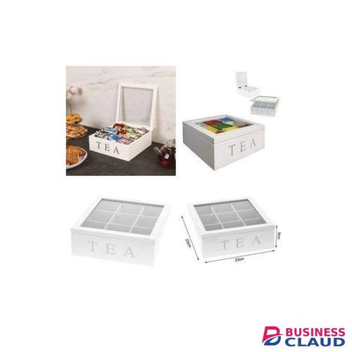 Tea Box Tea Bags Container Storage Box 9 Grids