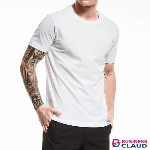 COTTON Mens Round Neck Quality Solid Men T-Shirt