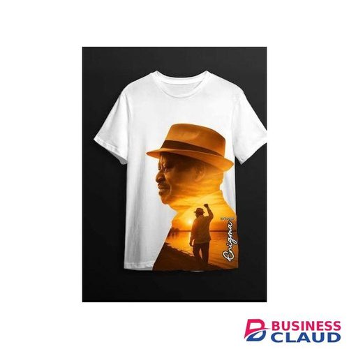 Tshirt ENGIMA- Celebration of Jowi RAILA White Fully Cotton T-shirt
