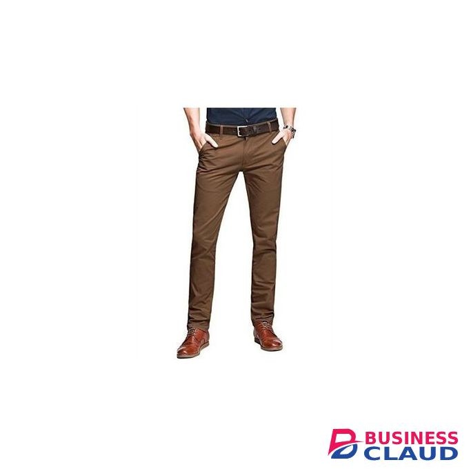 Soft Khaki Pants - Brown - Slim Fit