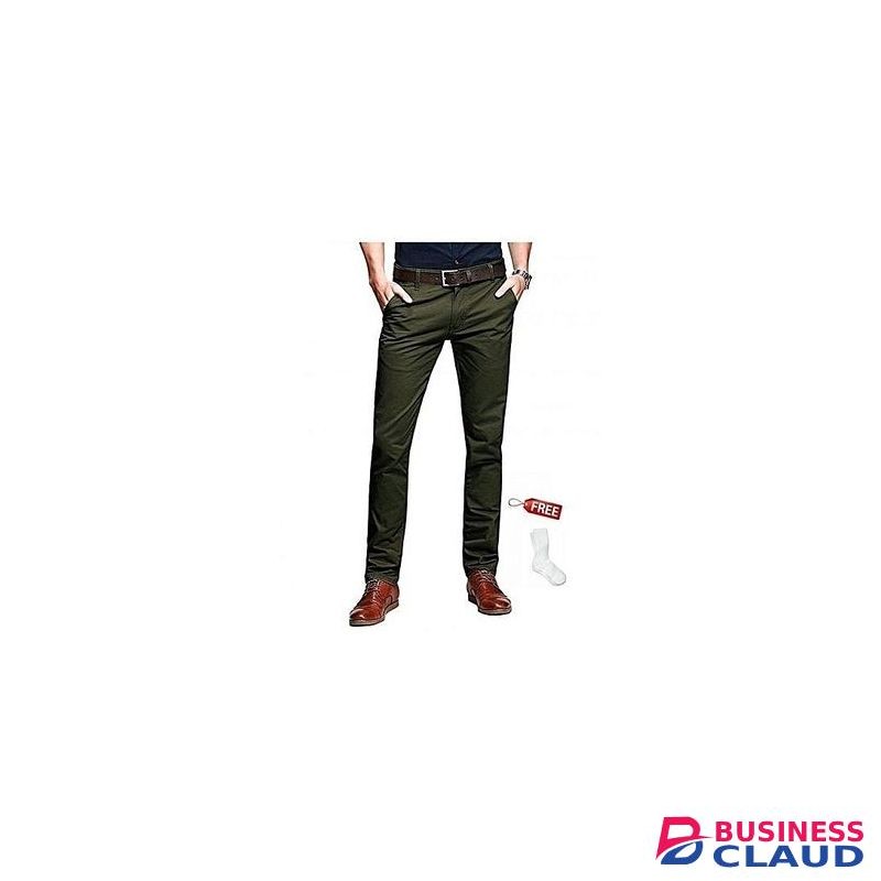 Turkey Mens Khaki Pants +Free Socks