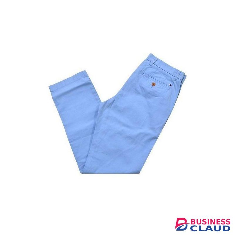 Soft Slim-fit Stretchable Khaki Trouser For Men- Sky blue