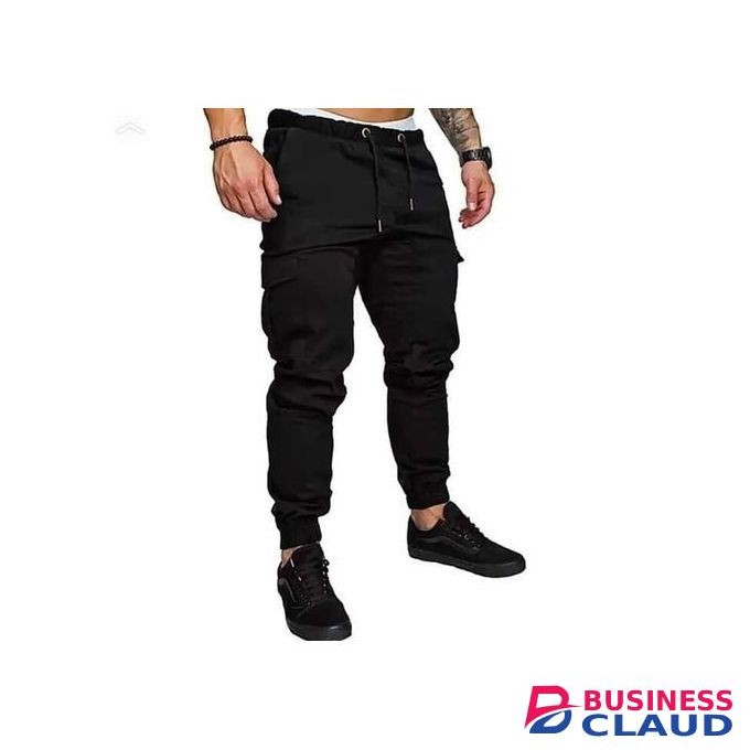 Men's Cargo Pants-Black