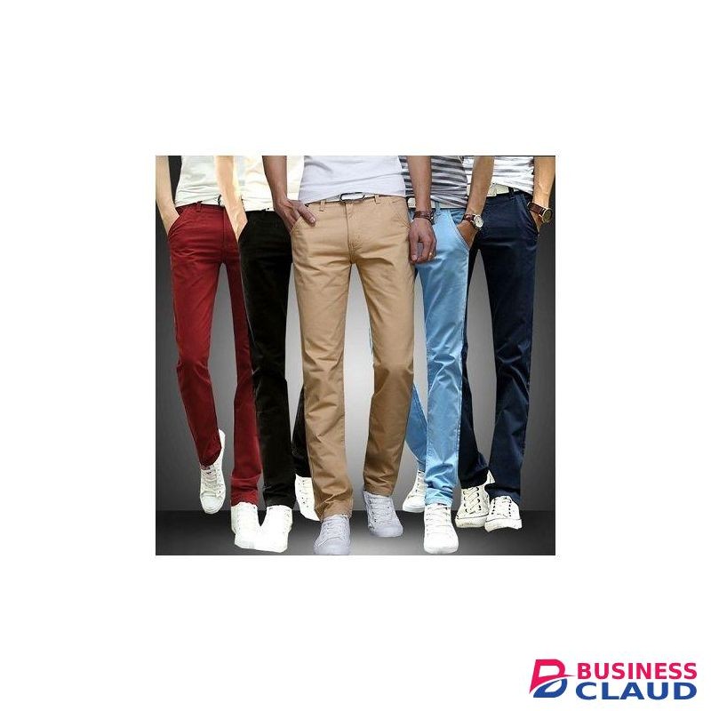 Turkey Style Non-fading Khaki Pants - 5 Pack