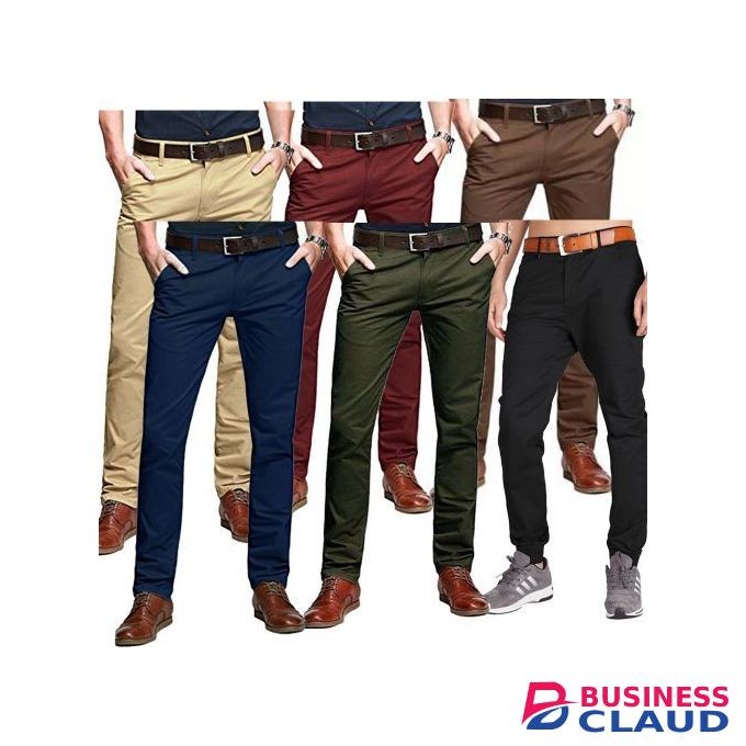 6 Pack Turkey Style Khaki Trousers-free Pair Of Socks