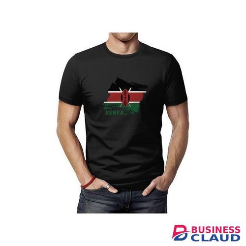 Tshirt Kenyan Patriot Black Cotton T-shirt