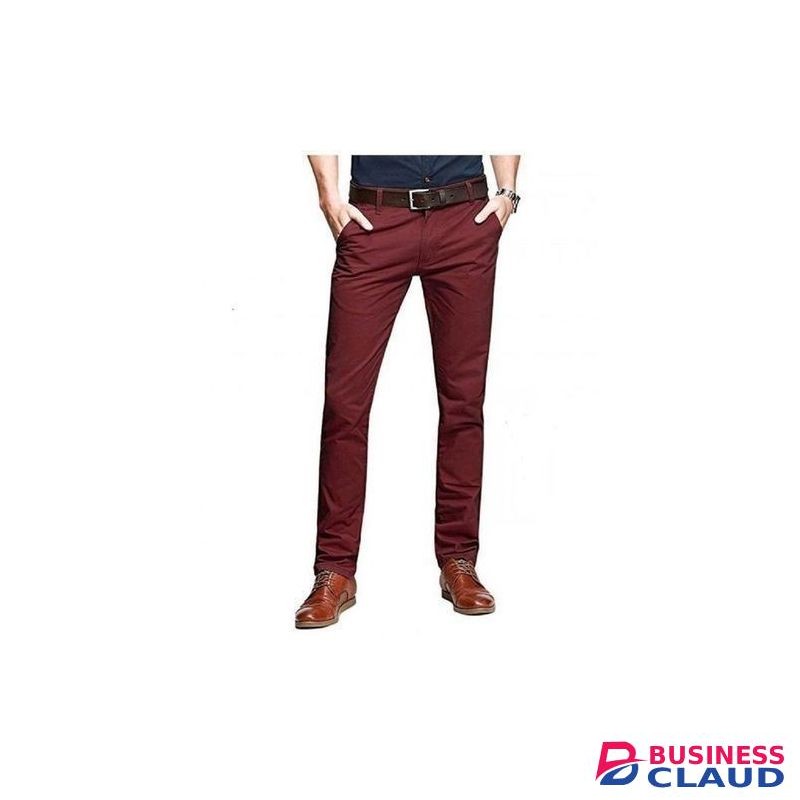 Maroon Khaki Trouser Pants