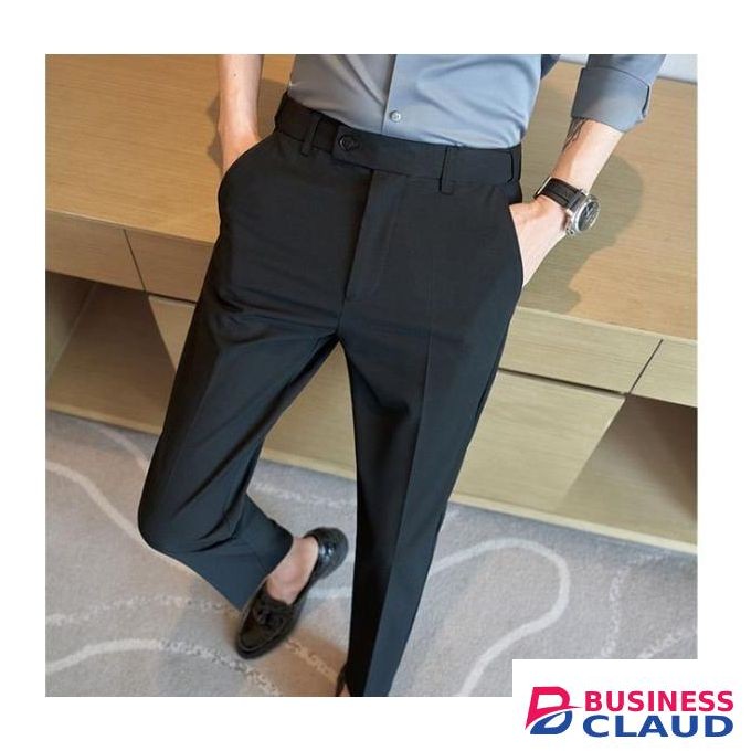 Official Trouser Pants -Black-Slim Fit Office Wear Men