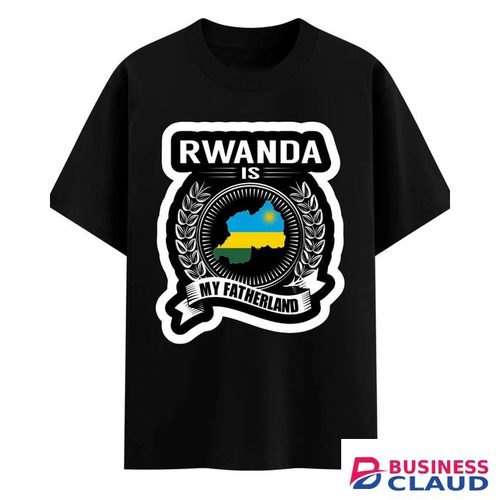 RWANDA IS MY FATHERLAND – Black Unisex T-Shirt. Bold Identity Statement In Black.