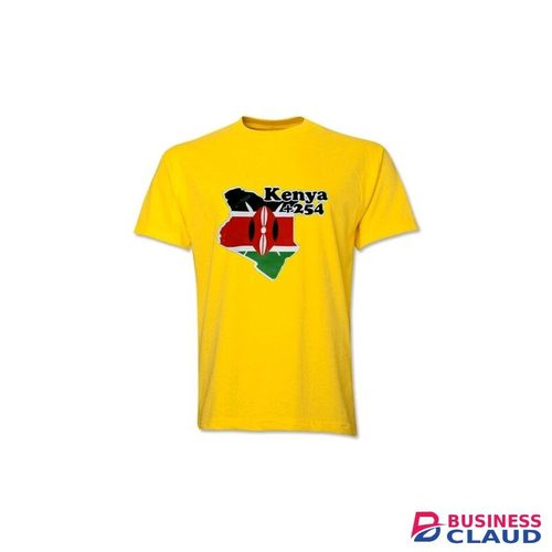+254 Kenya , Yellow Tshirt